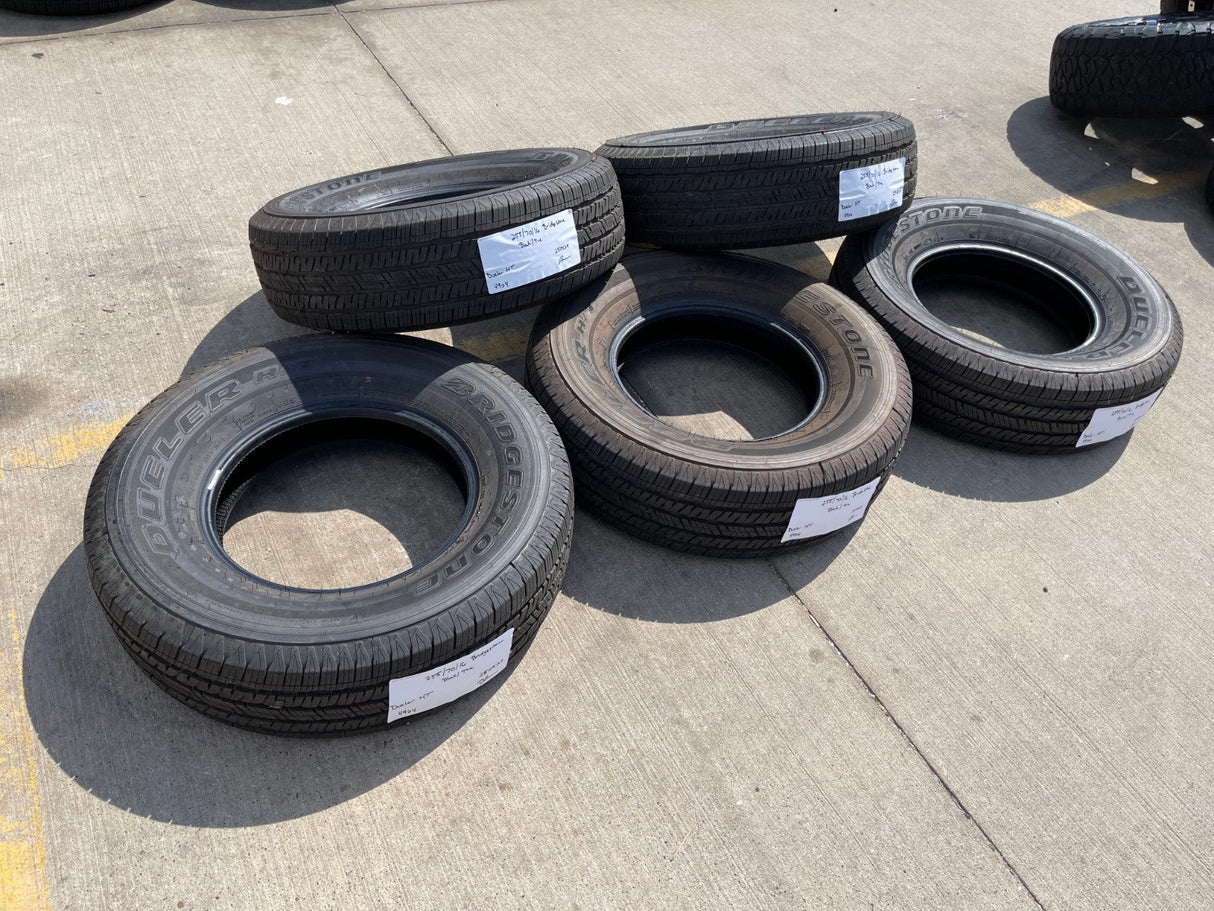 (5) 255/70/16 Bridgestone Dueler H/T tires Jeep Wrangler Bronco Colorado NEW Texas Truck Tire