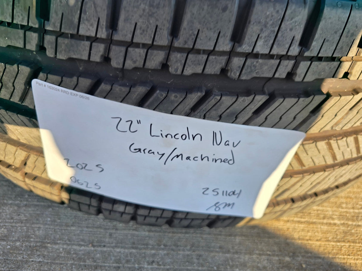 22" Lincoln Navigator OEM 94225 rims wheels BLACK LABEL 2025 2026 MICHELIN NEW Texas Truck Tire
