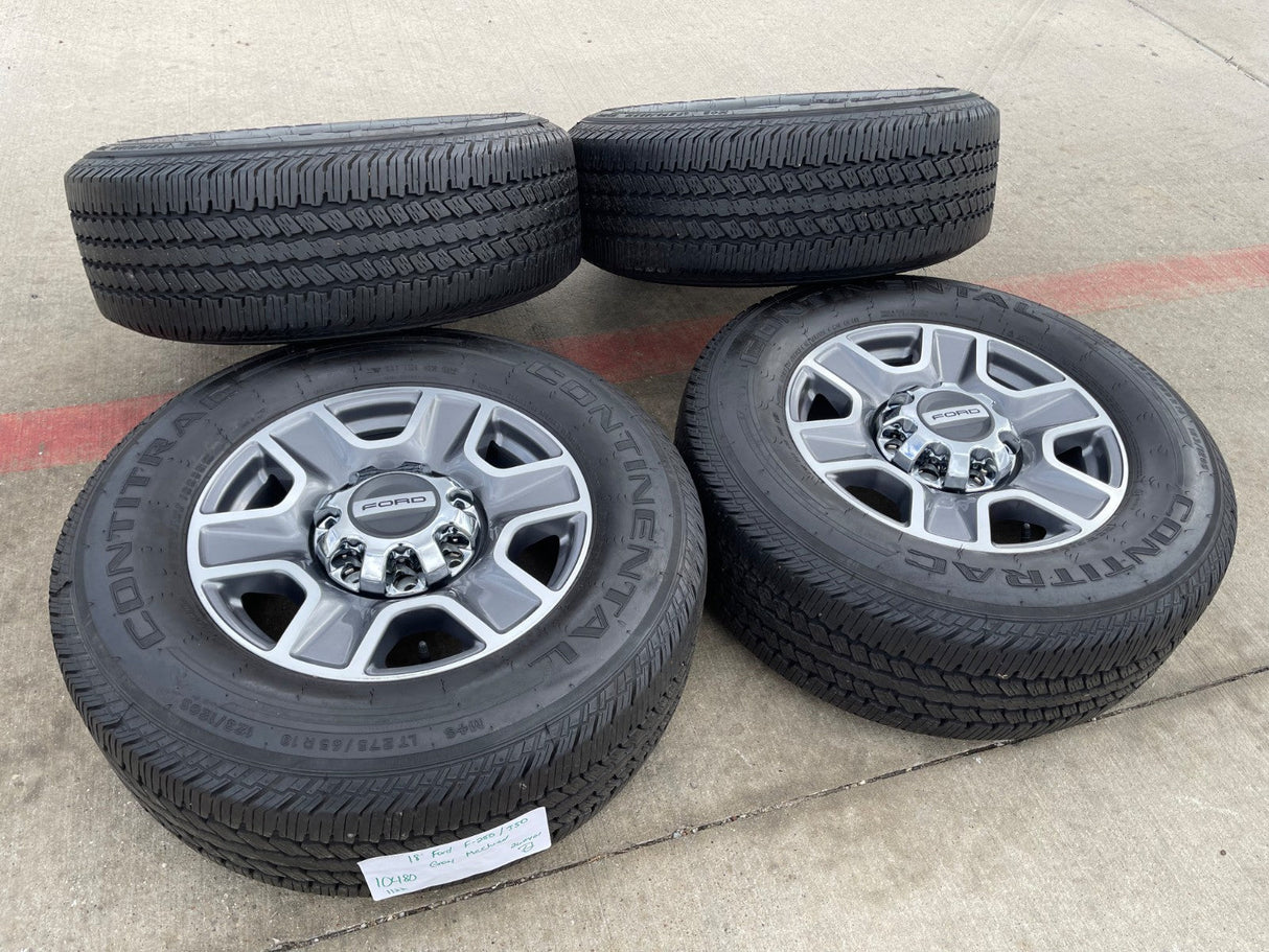 18" Ford F-250 F-350 Lariat FX-4 OEM wheels 10480 10298 tires NICE Texas Truck Tire