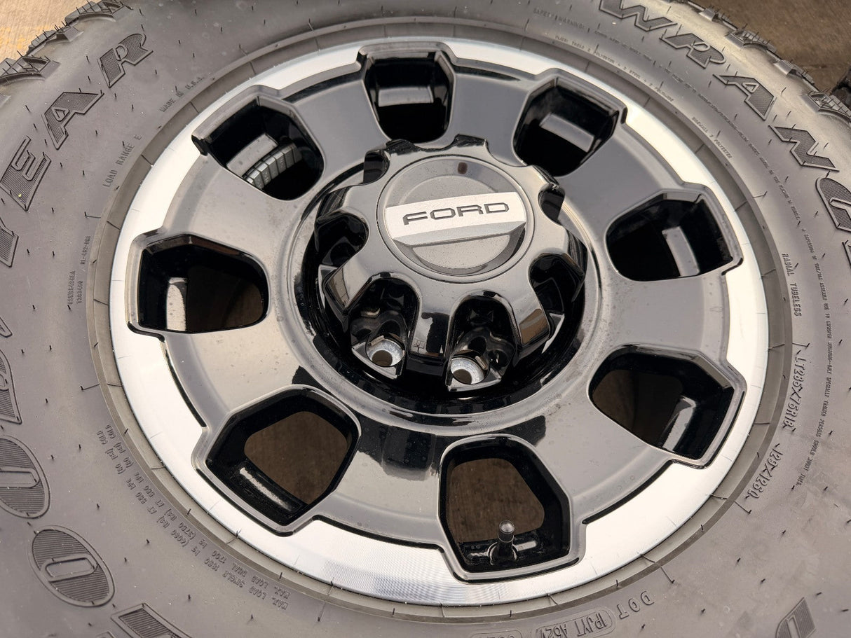 18" Ford F-250 F-350 OEM TREMOR rims wheels 10482 DURATRAC R/T 35" 2025 2026 Texas Truck Tire