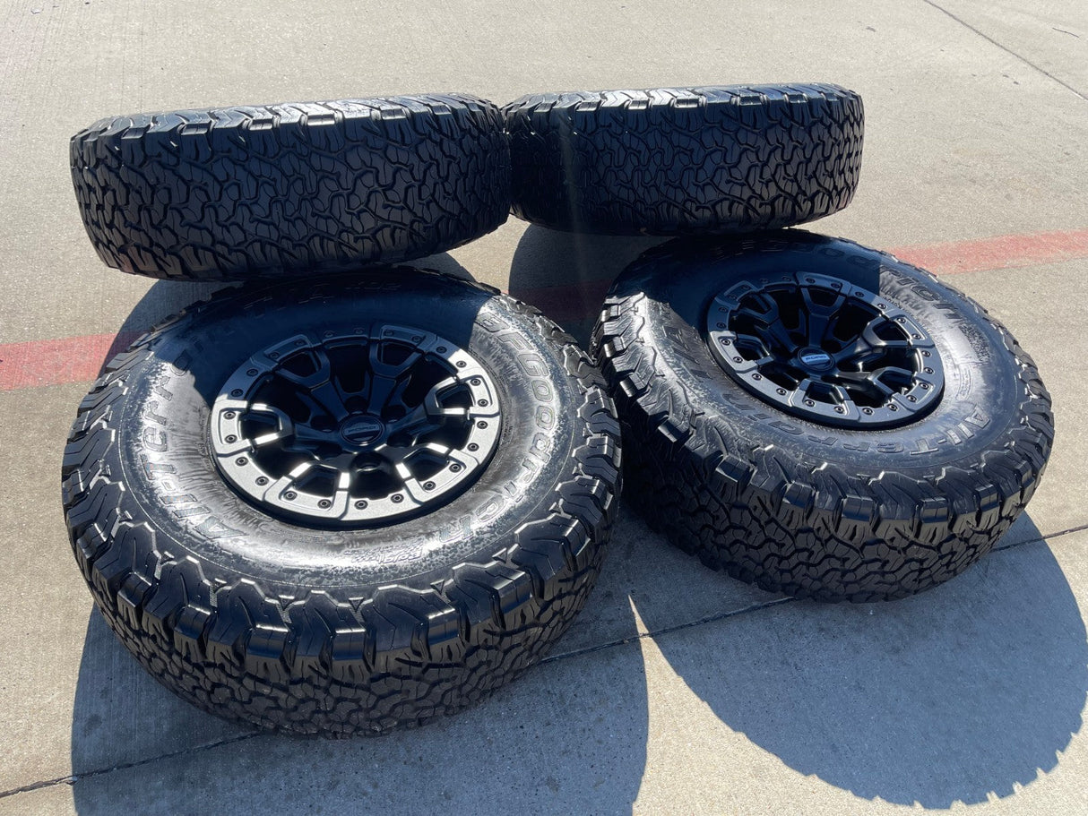 17" Ford F-150 Raptor Bronco R OEM BEADLOCK 51222 rims wheels 37" BFG Texas Truck Tire