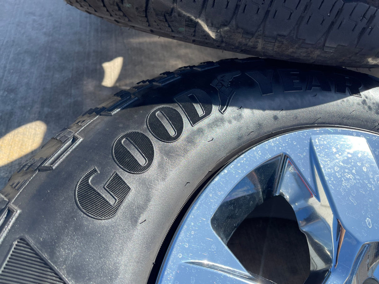 18" Ram 1500 OEM CHROME 2669 wheels rims 2021 2022 2023 2024 2025 2026 GOODYEAR Texas Truck Tire