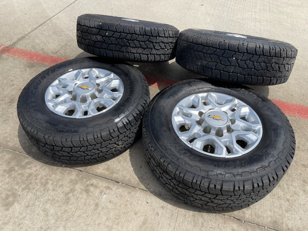 18" Chevy Silverado 2500 3500 OEM 5959 wheels rims 2021 2022 2023 2024 2025 Texas Truck Tire