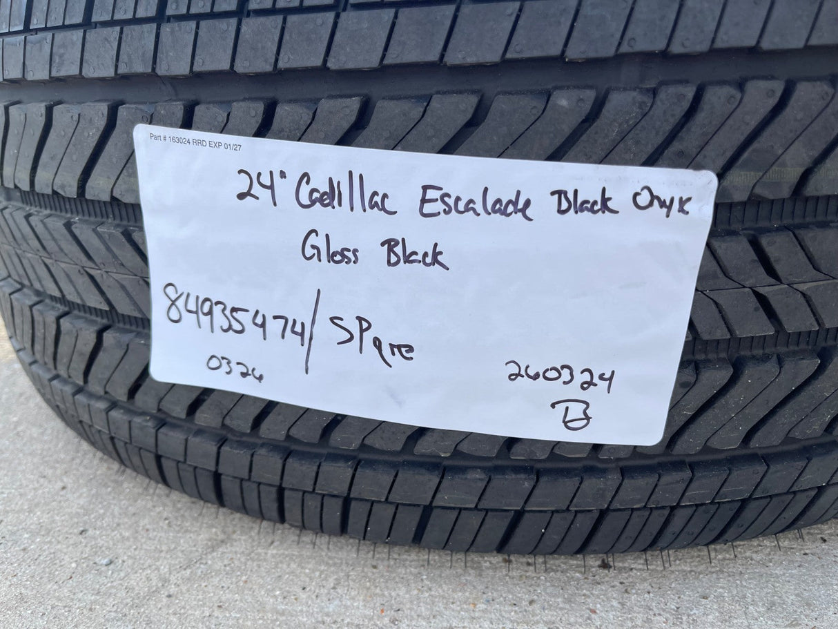 24" Cadillac Escalade V OEM ONYX wheel rim spare 2023 2024 2025 2026 DISCOUNTED Texas Truck Tire