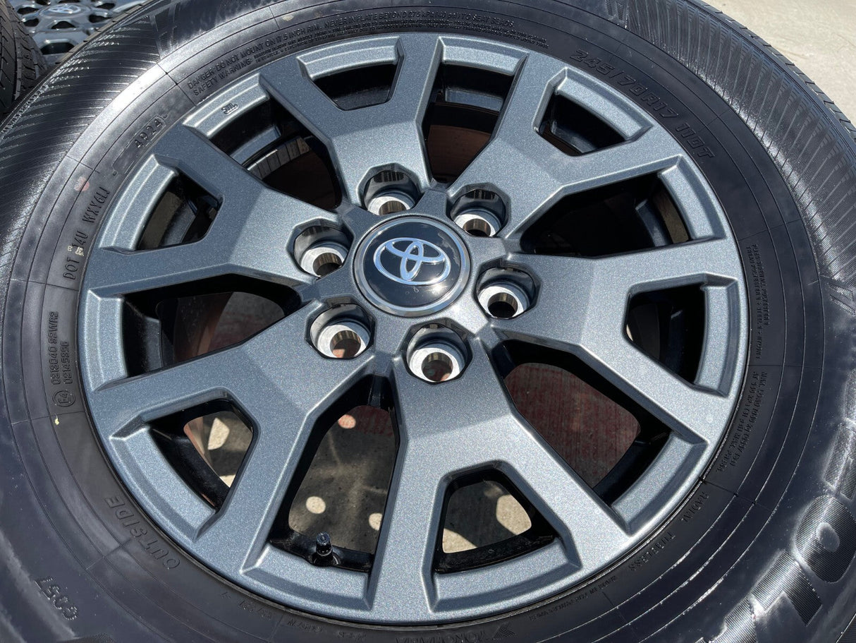 17" Toyota 4Runner Tacoma TRD OEM 94254 10637 wheels rims 2024 2025 2026 NEW Texas Truck Tire
