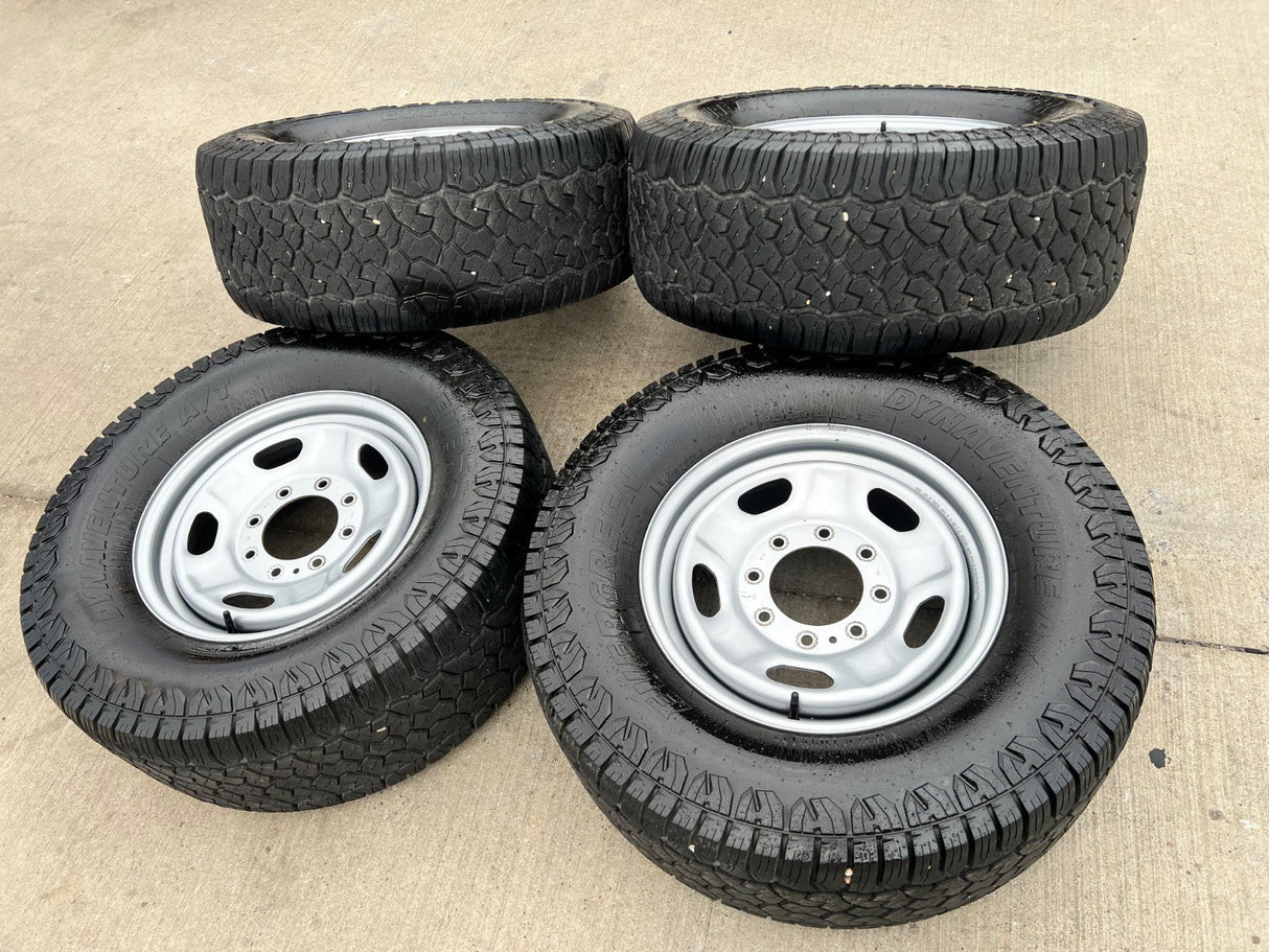 17" Ford F-250 F-350 OEM 3828 wheels rims tires A/T 33" Texas Truck Tire