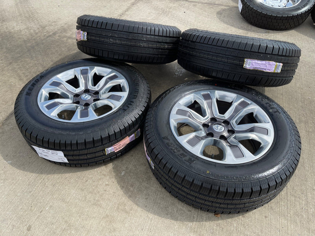 20" Dodge Ram 1500 OEM Laramie Long Horn 2678 2682 wheels rims KENDA H/T 4S NEW Texas Truck Tire