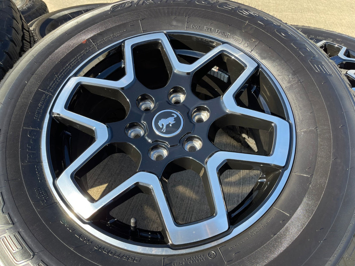 18" Ford Bronco wheels rims tires black 95213 Ranger 2023 2024 2025 2026 NEW Texas Truck Tire