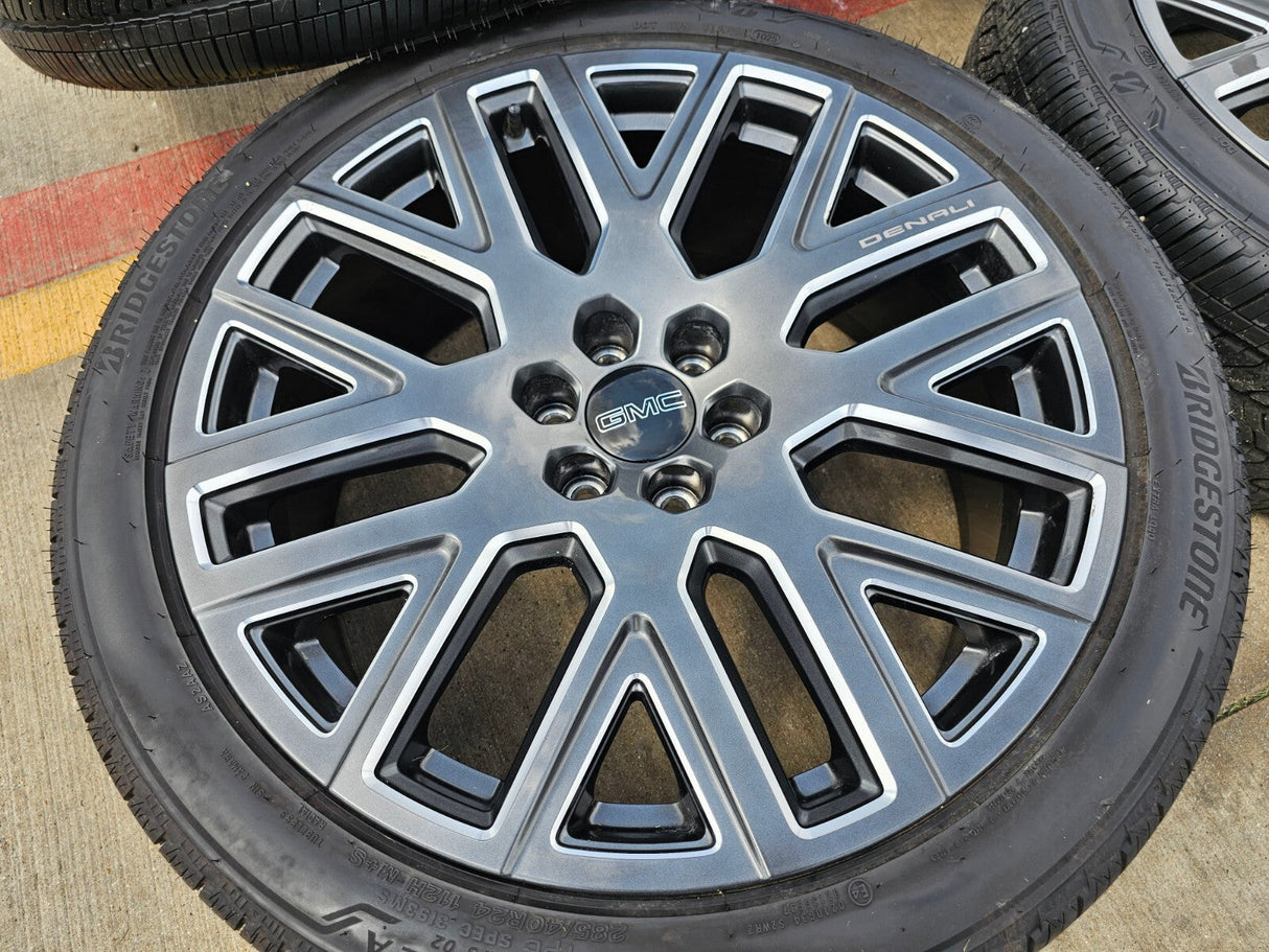24" GMC Yukon Sierra DENALI OEM wheels rims 2022 2023 2024 2025 2026 NEW Texas Truck Tire