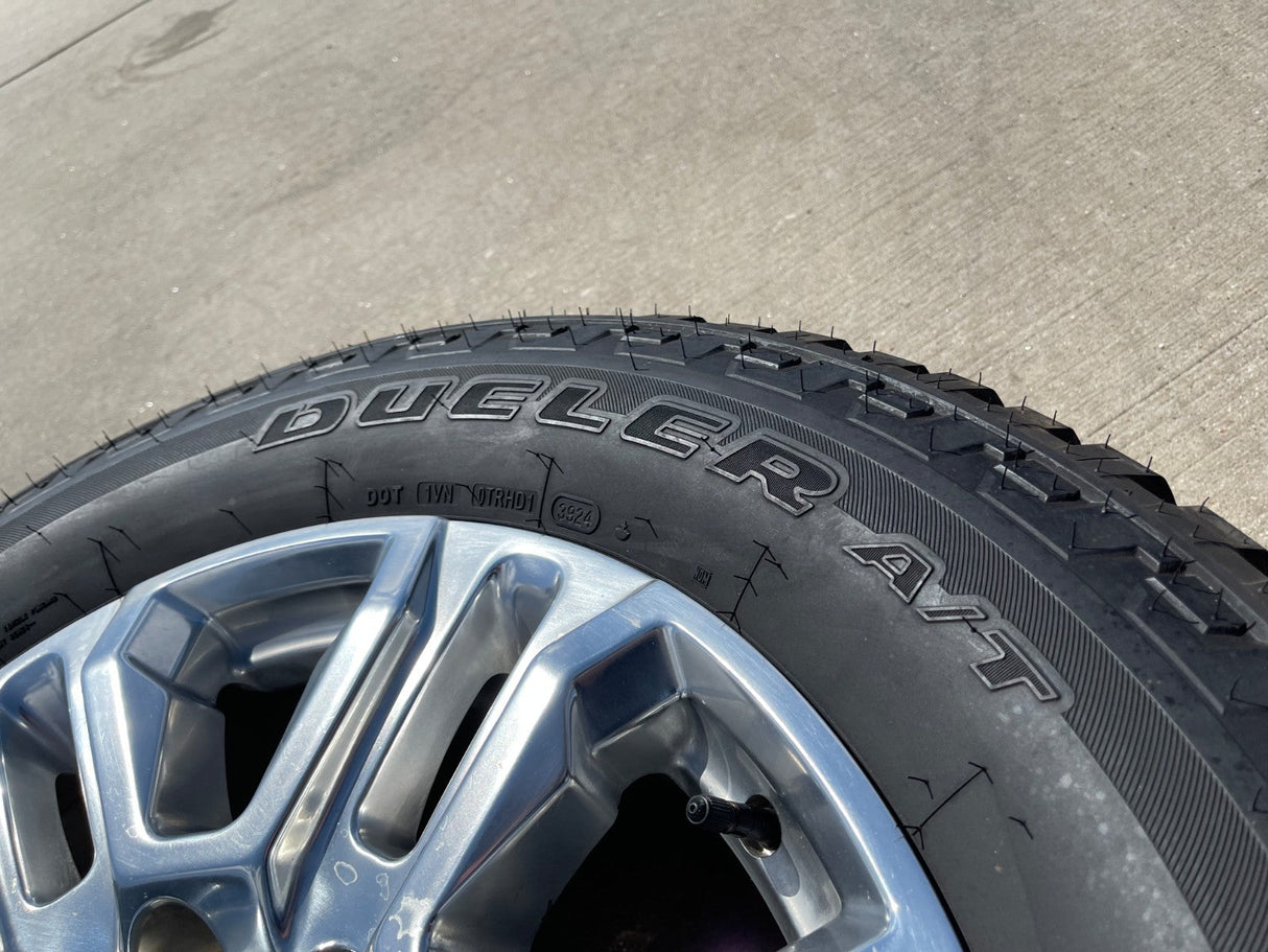 20" GMC Sierra Denali 2500 3500 OEM 5957 wheels rims tires 2022 2023 2024 2025 Texas Truck Tire