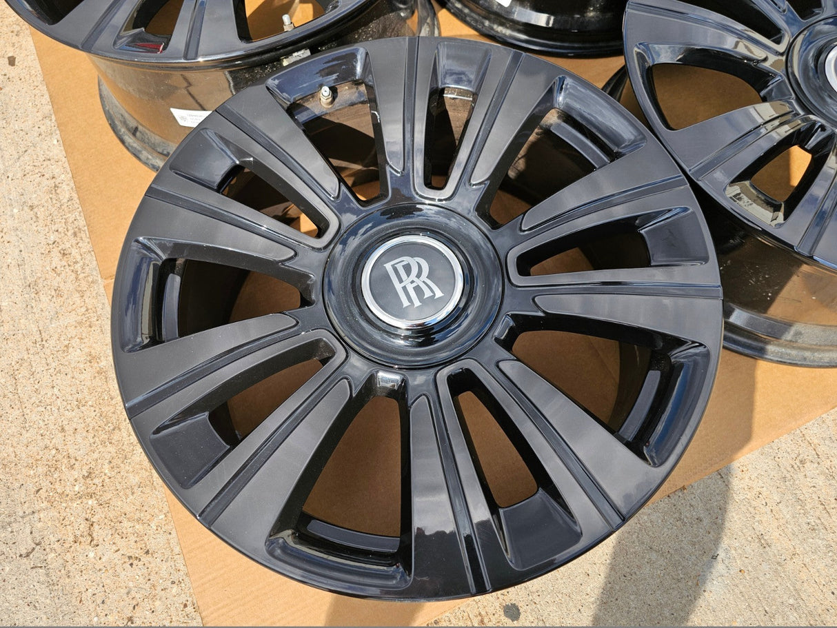 21" Rolls Royce Wraith Ghost Dawn OEM wheels rims 5x120 Texas Truck Tire