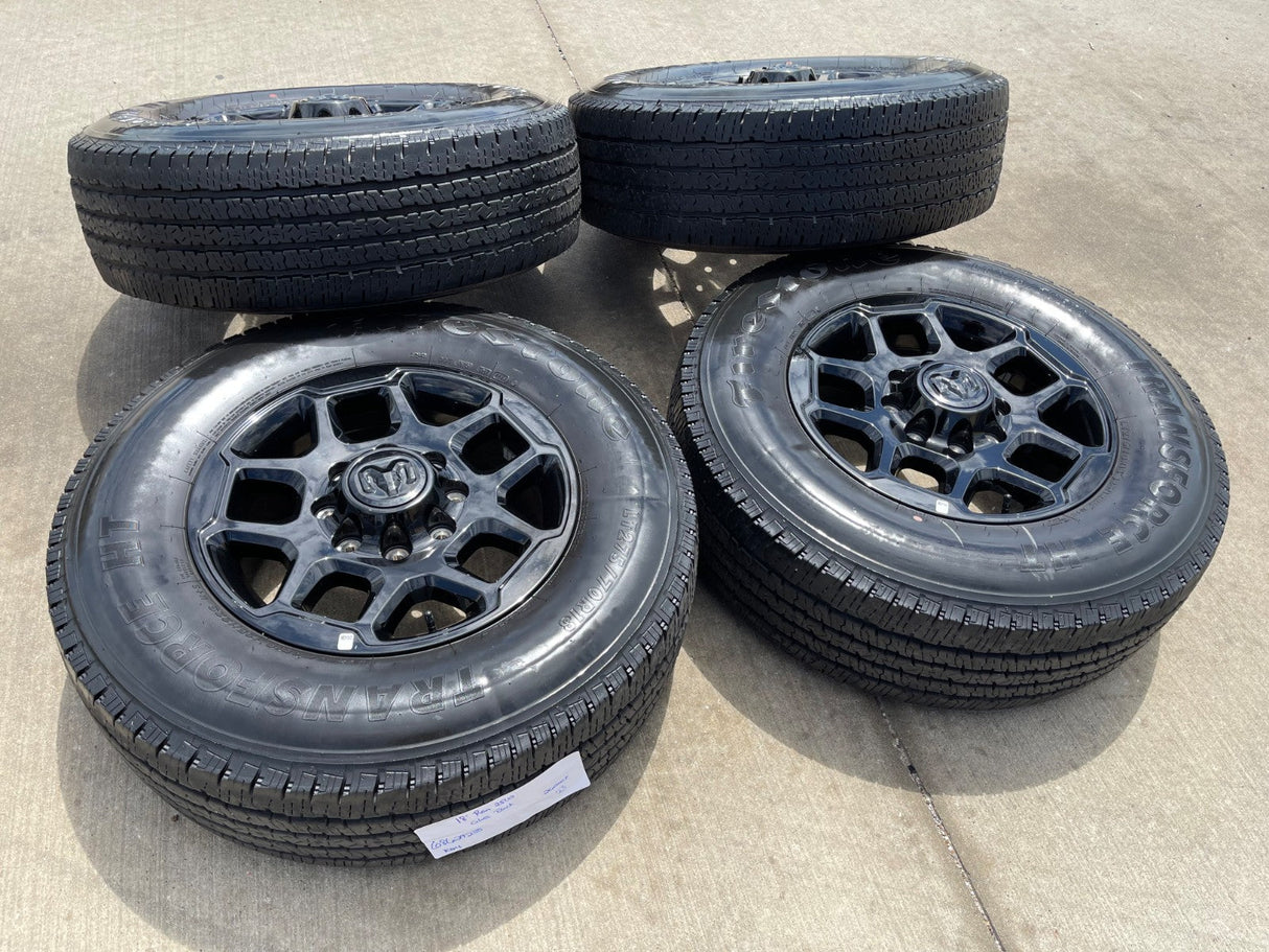18" Dodge Ram 2500 3500 OEM 68629288 wheels rims FIRESTONE HT Texas Truck Tire