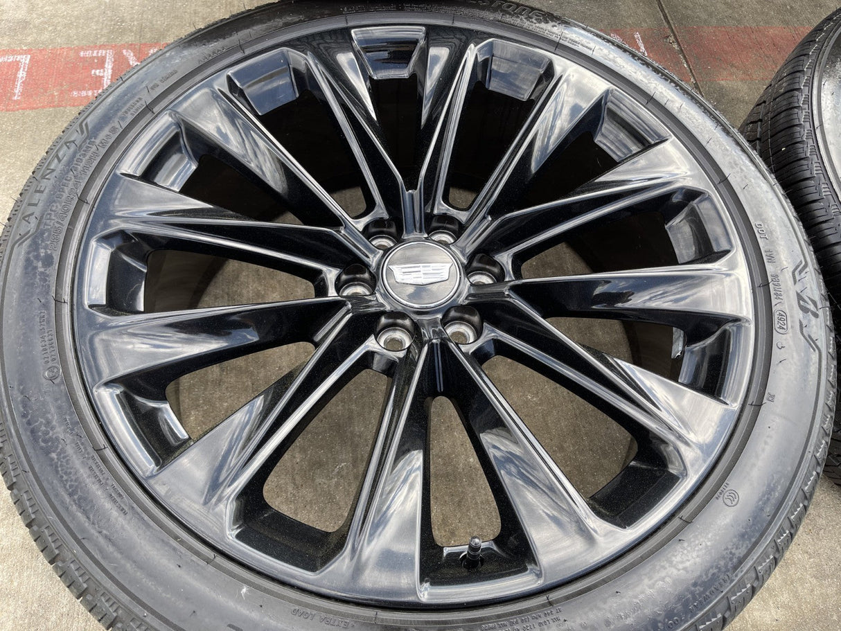 24" Cadillac Escalade V OEM ONYX wheels rims 2023 2024 2025 2026 BRIDGESTONE Texas Truck Tire