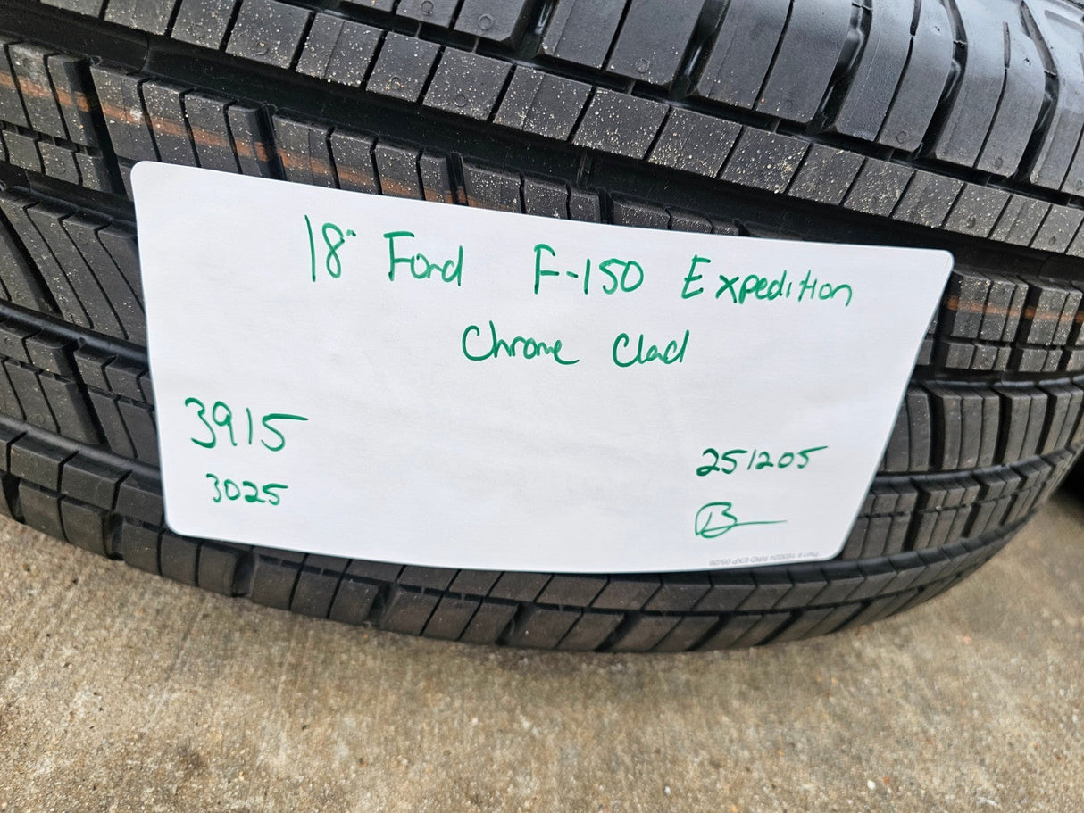 18" Ford F-150 OEM rims wheels 3915 CHROME Expedition MICHELIN NEW Texas Truck Tire
