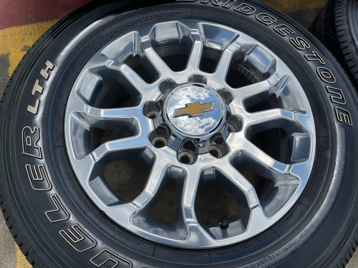 20" Chevy Silverado HIGH COUNTRY GMC Sierra AT4 2500 3500 OEM 95685 wheels rims Texas Truck Tire