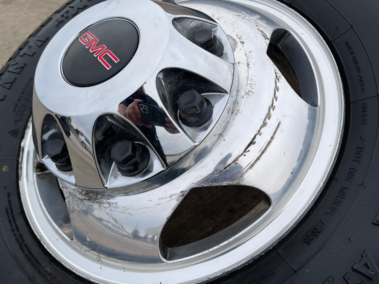 17" GMC Sierra Chevy Silverado 3500 Dually rims wheels OEM 5519 5520 DISCOUNTED Texas Truck Tire