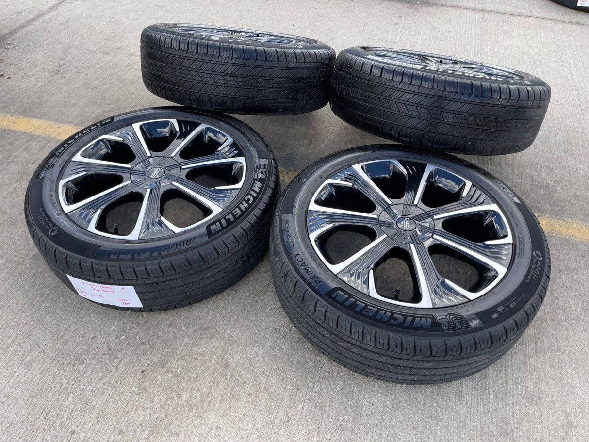 21" Lincoln Nautilus Black Label OEM 10563 rims wheels 2025 2026 NEW MICHELIN Texas Truck Tire