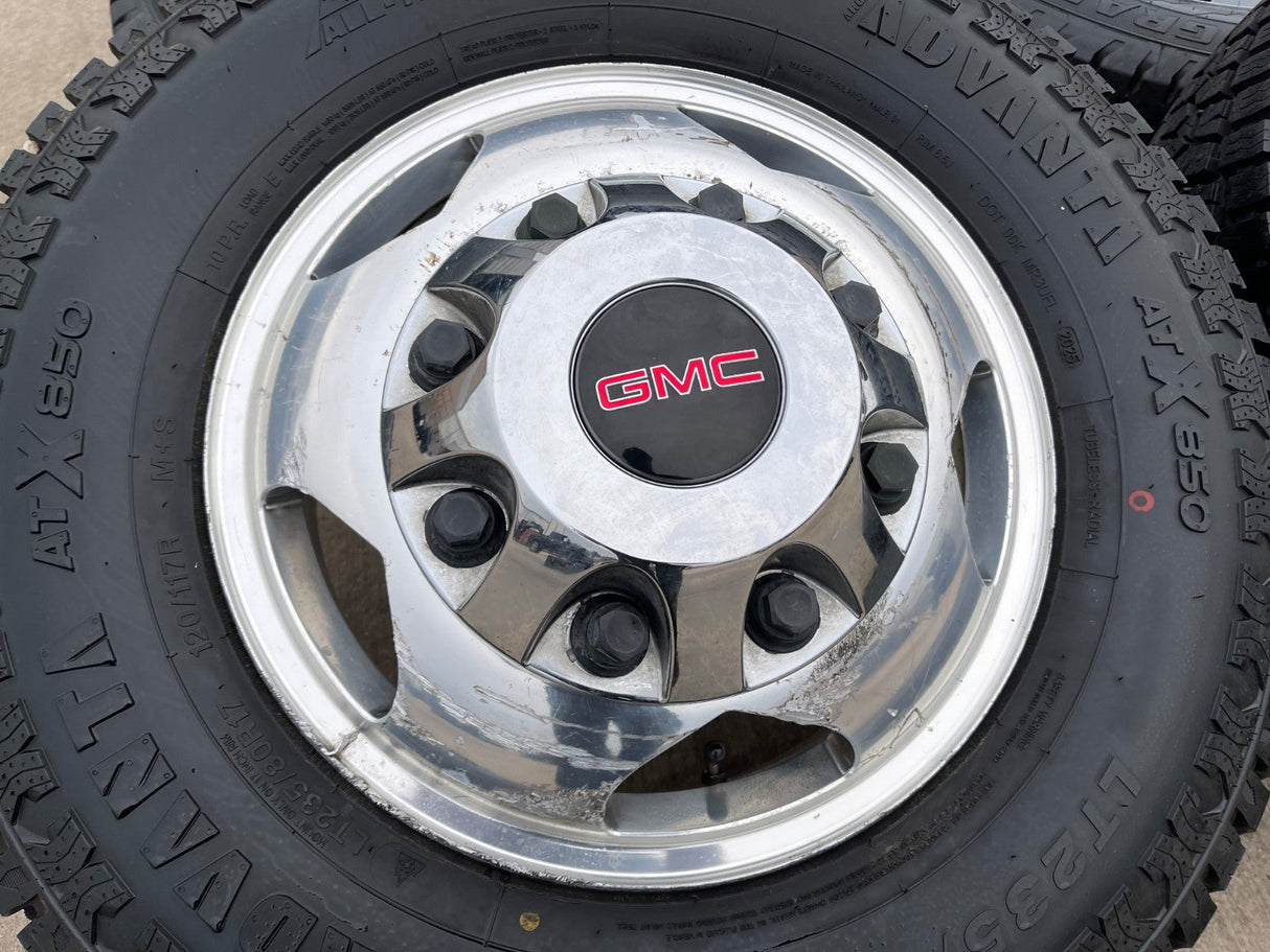 17" GMC Sierra Chevy Silverado 3500 Dually rims wheels OEM 5519 5520 DISCOUNTED Texas Truck Tire