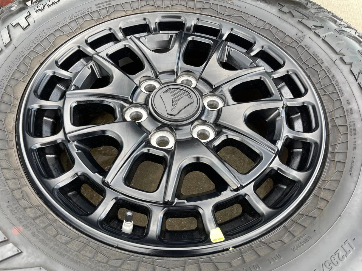 18" Toyota Tundra TSS T FORCE TRD OEM black wheels rims Sequoia 2025 NEW 35" Texas Truck Tire