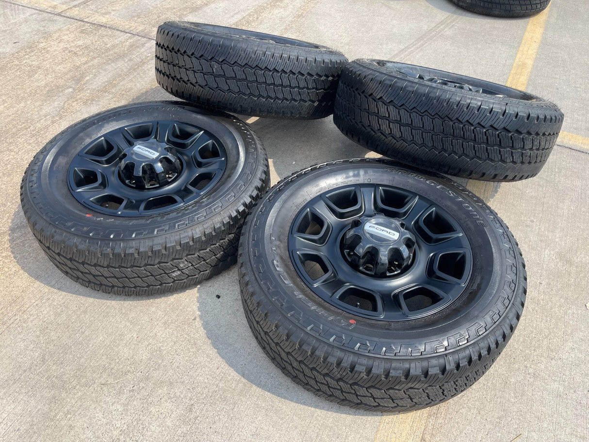 20" Ford F-250 F-350 OEM Lariat Platinum wheels rims 10486 tires 2025 2026 NEW Texas Truck Tire