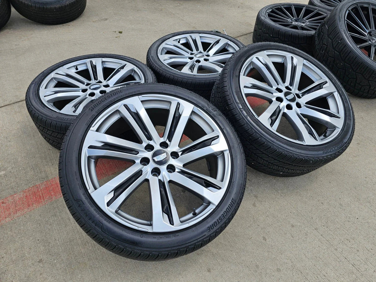 (1) 24" Cadillac Escalade V Platinum OEM wheel rim tire spare 2024 2025 2026 NEW Texas Truck Tire