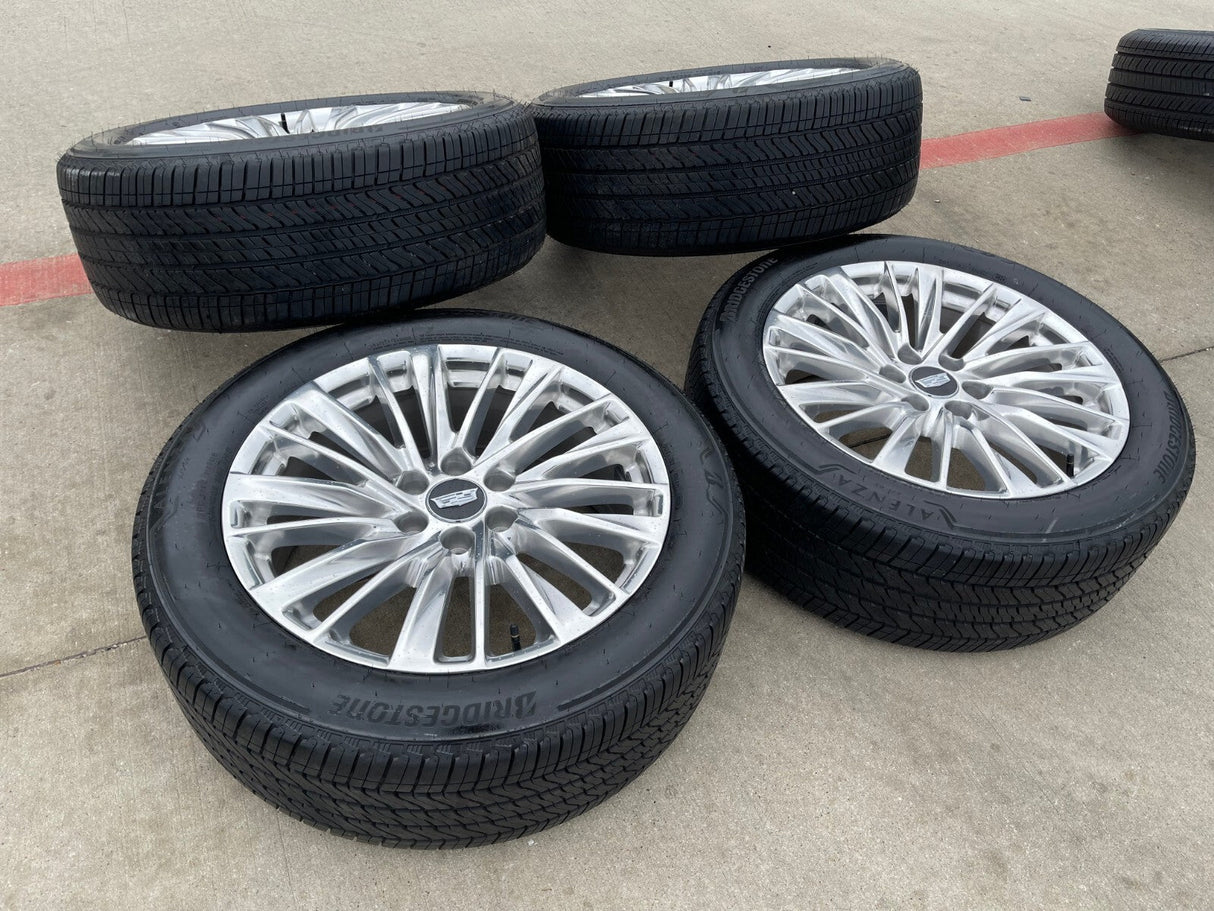 22" Cadillac Escalade Platinum OEM wheels rims tires 2024 2025 2026 NEW Texas Truck Tire