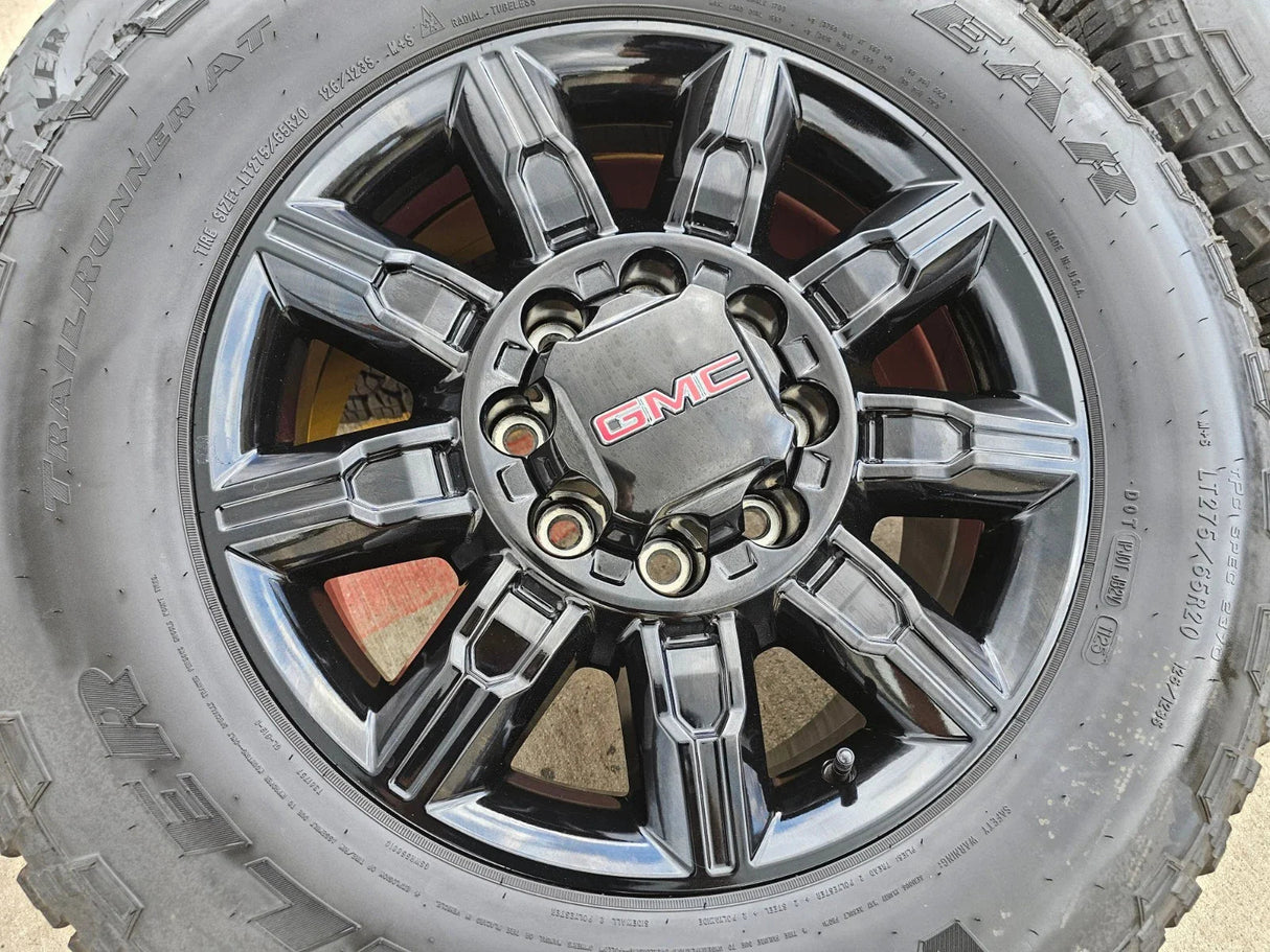 20" GMC Sierra DENALI 2500 3500 OEM 14137 5963 wheels rims Silverado 2025 NEW Texas Truck Tire