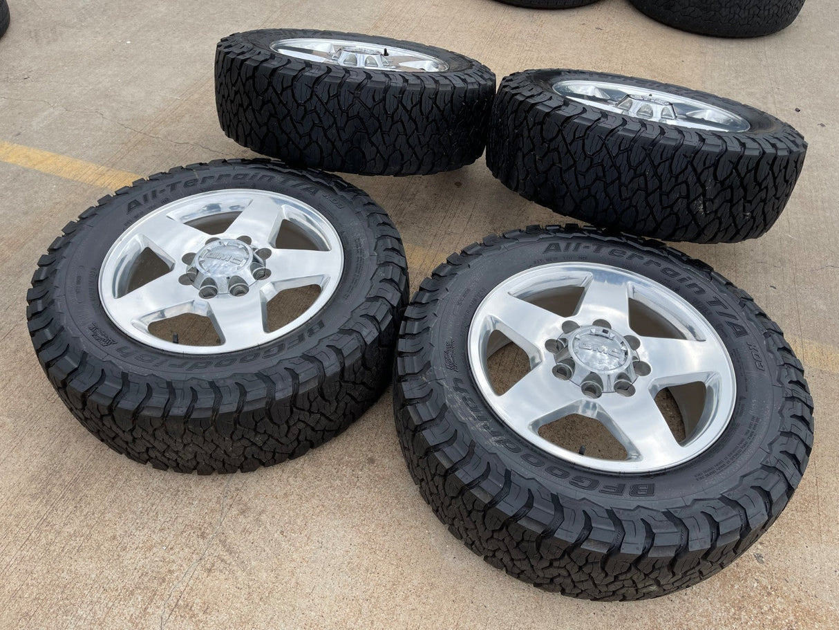 20" Chevy Silverado GMC Sierra 2500 3500 OEM 5503 rims wheels BFG KO3 A/T NEW Texas Truck Tire