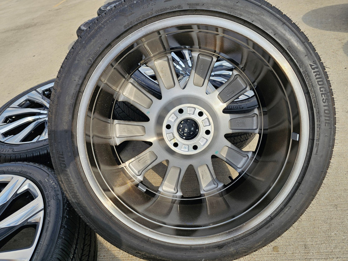24" Cadillac Escalade PLATINUM OEM wheels rims V 2023 2024 2025 2026 2027 NEW Texas Truck Tire