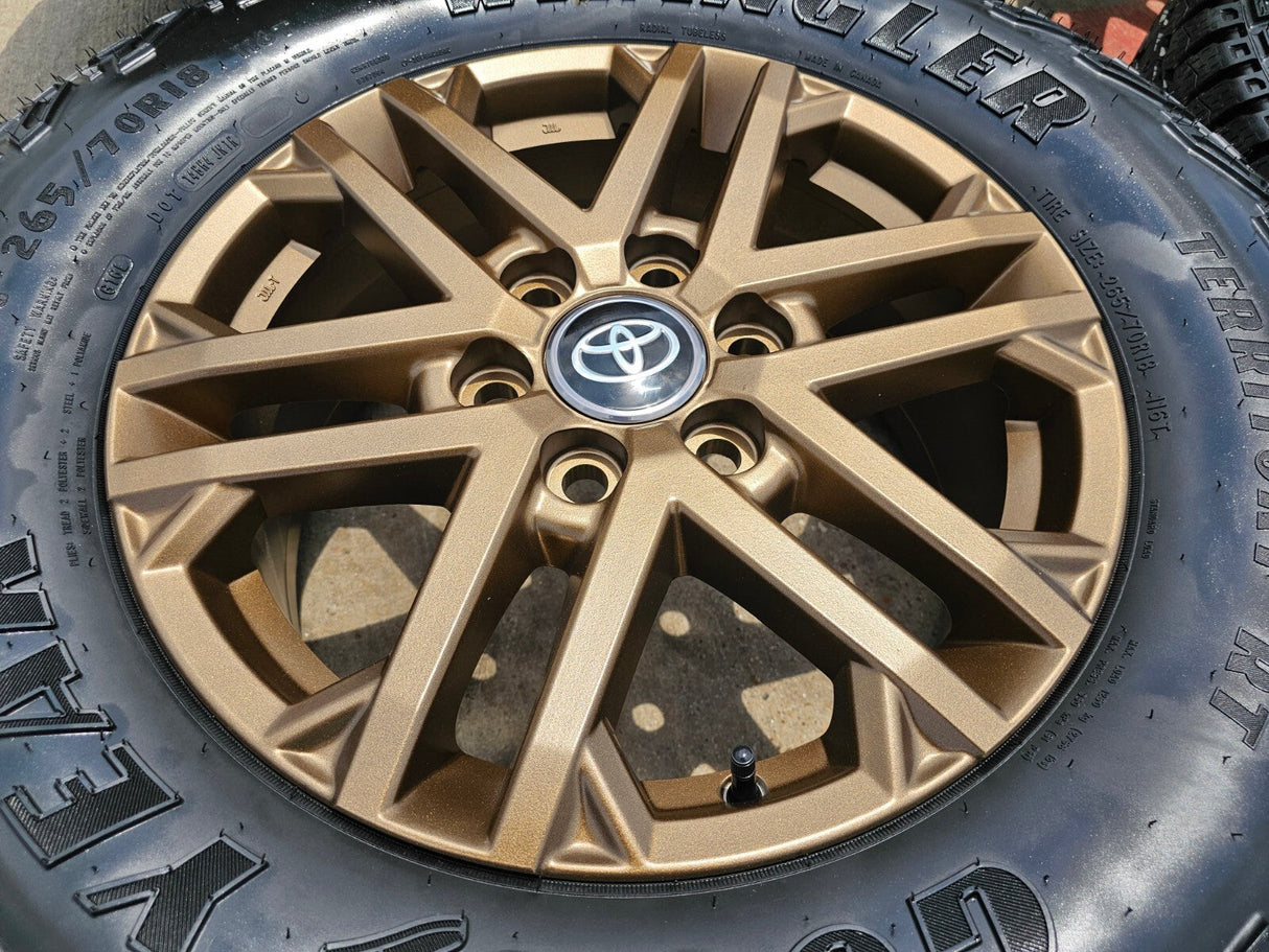 18" Toyota Tundra TRD OEM wheels rims 75281 Sequoia LX600 2024 2025 2026 NEW Texas Truck Tire