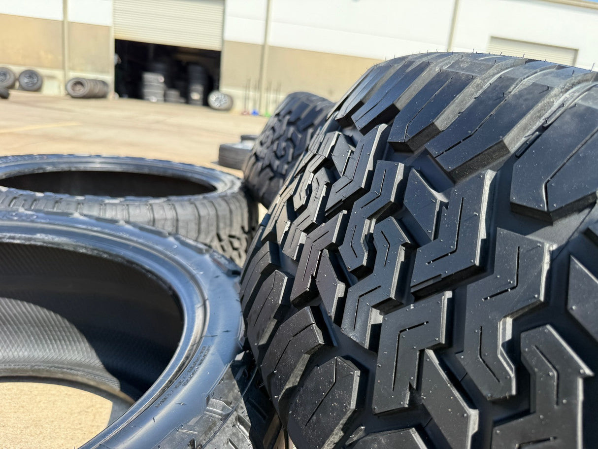 (4) 35x12.5x24 Land Warrior Rugged Master X/T tires F-150 Silverado LT 12 ply F Texas Truck Tire