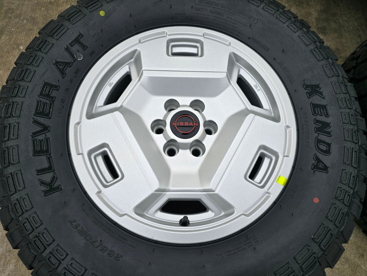 17" Nissan Frontier OEM Retro Hardbody Edition 62783 wheels rims 2025 NEW A/T2 Texas Truck Tire