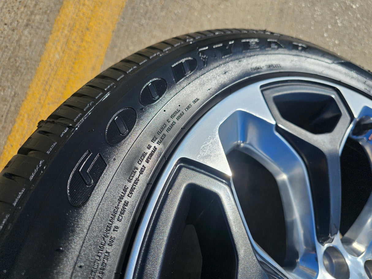 22" Dodge Ram 1500 OEM Laramie rims wheels tires 2685 GOODYEAR NEW Texas Truck Tire