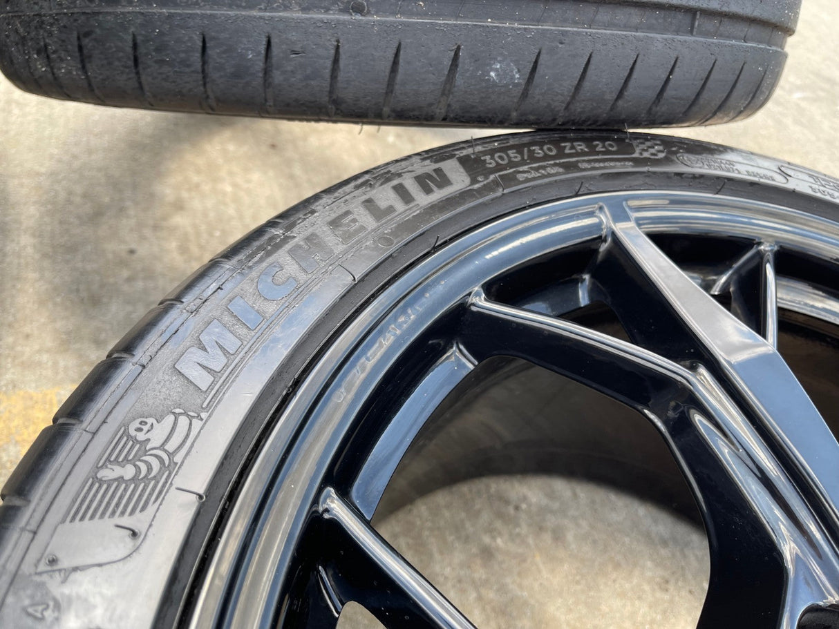 19" + 20" Chevy Corvette Z06 C8 OEM 14011 14012 wheels rims 2021 2023 2024 2025 Texas Truck Tire