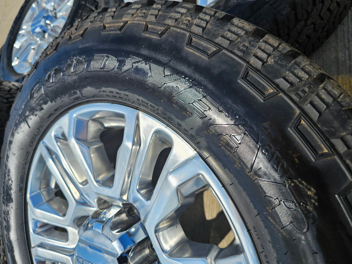 20" GMC Sierra Denali 2500 3500 OEM 5957 wheels rims tires 2024 2025 2026 NEW Texas Truck Tire