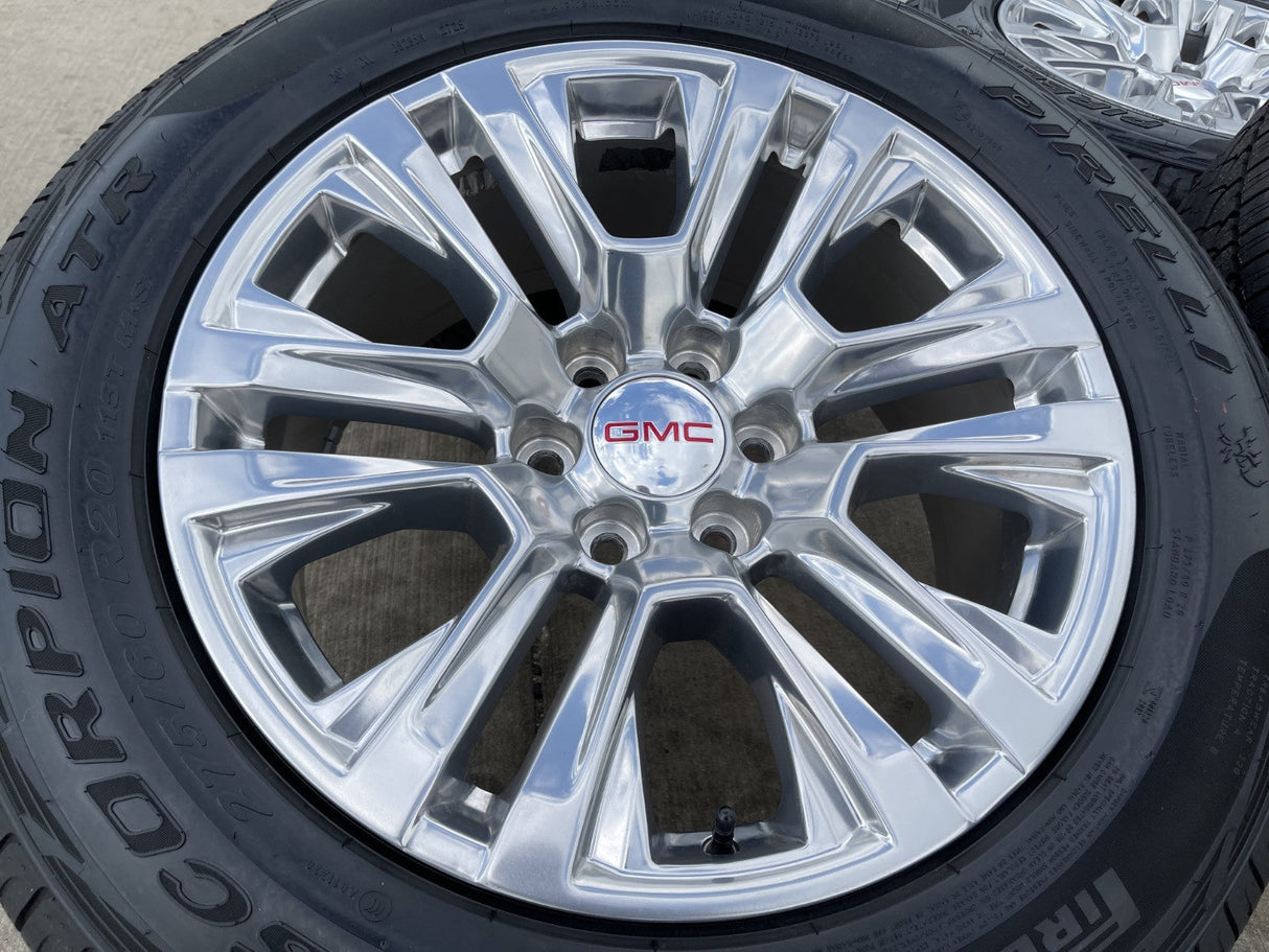 20" GMC Sierra Yukon Denali OEM 5917 wheels rims Chevy 2022 2023 2025 2026 NEW Texas Truck Tire