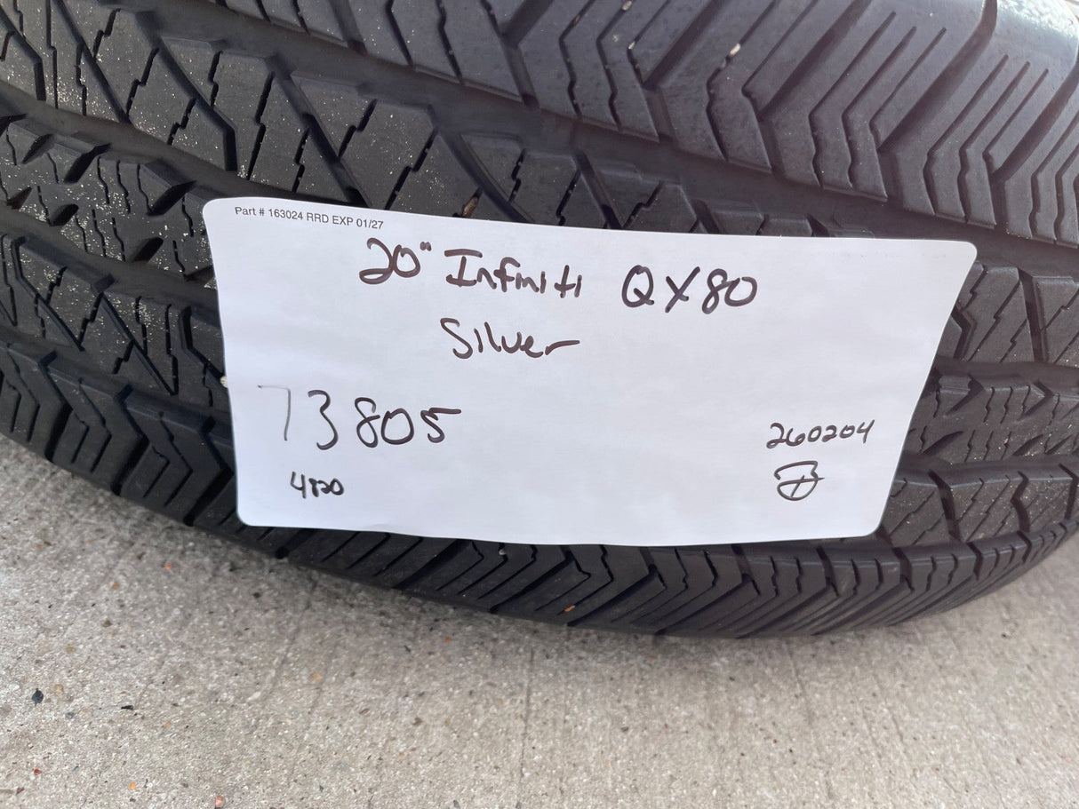 20" Infiniti QX80 OEM 73805 wheels rims Nissan Titan Armada 2024 2025 2026 NEW Texas Truck Tire