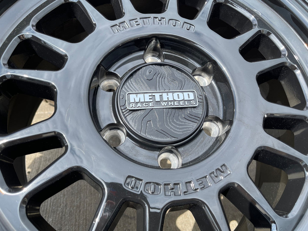 17x8.5 17" Method Racing MR318 Silverado RAM Tacoma wheels rims 6x139 6x5.5 35" Texas Truck Tire