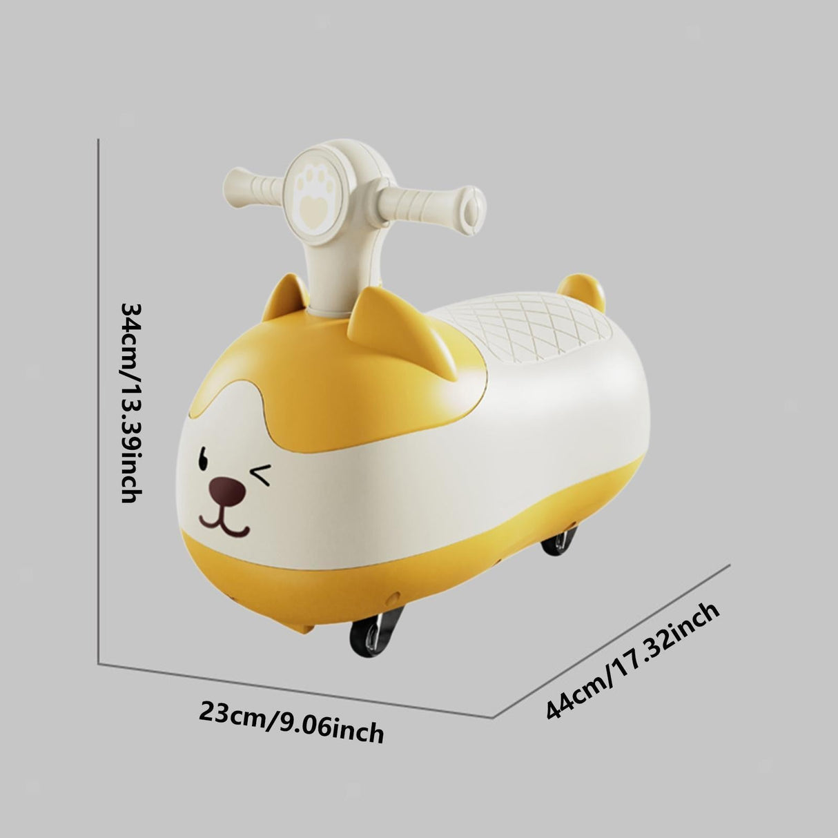 Wiggle Car Ride-Ons with Smooth Surface for Outdoor Play Ages 3 and Up Party Favors