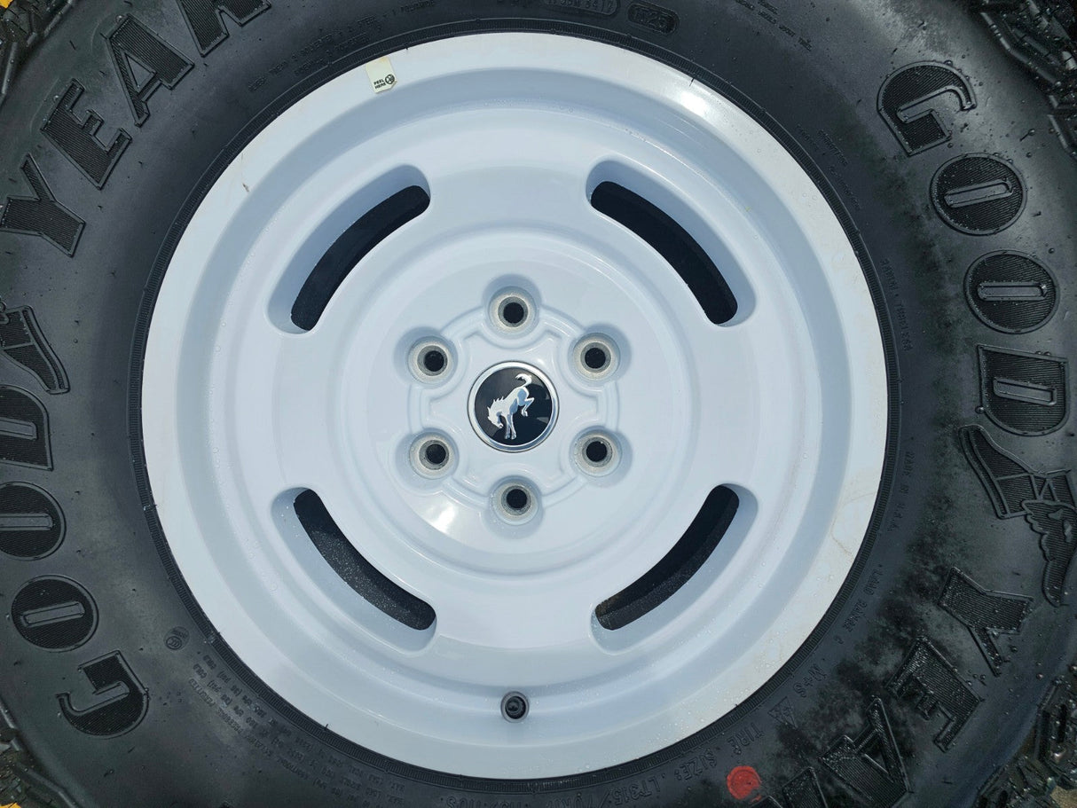 17" Ford Bronco HERITAGE Stroppe Edition 10463 OEM wheels rims white 2025 2026 Texas Truck Tire