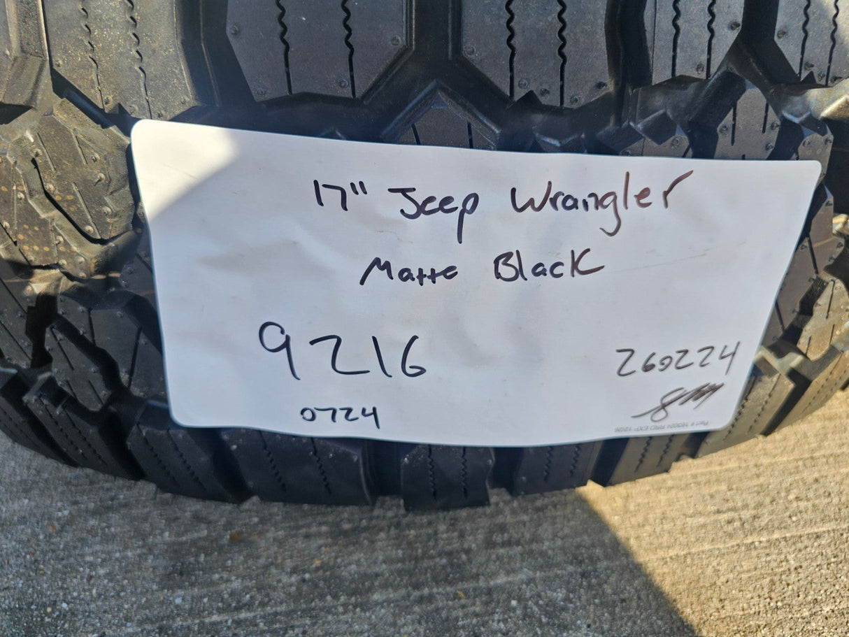 17" Jeep Wrangler Rubicon OEM wheels rims 9216 Gladiator KENDA KLEVER A/T2 NEW Texas Truck Tire
