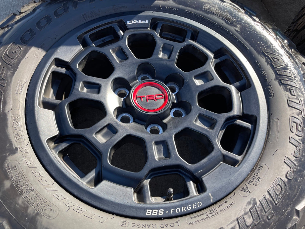 18" Toyota Tundra TRD BBS FORGED OEM 69195 95458 wheels rims Sequoia BFG KO3 A/T Texas Truck Tire