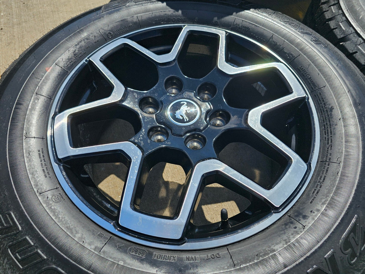 18" Ford Bronco wheels rims black 95213 Ranger 2022 2023 2024 2025 NEW Texas Truck Tire