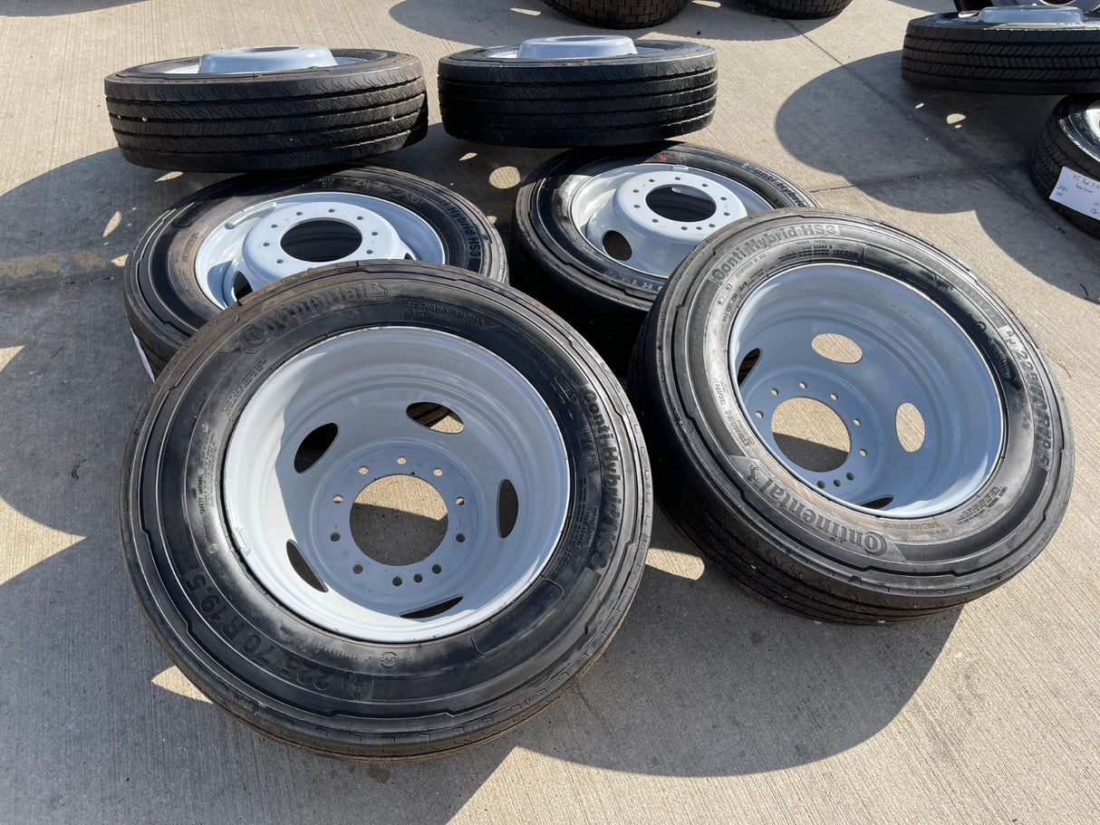 19.5" Ford F-450 Dually F-550 rims wheels RAM 4500 OEM 10x225 CONTINENTAL NEW Texas Truck Tire