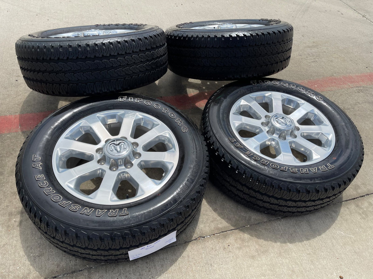 20" Dodge Ram 2500 3500 LARAMIE OEM 2700 wheels rims tires 2023 2024 2025 2026 Texas Truck Tire