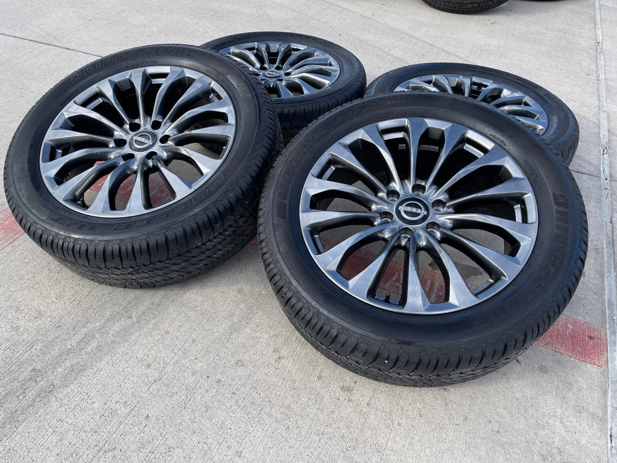 22" Infiniti QX80 QX56 Nissan Titan OEM wheels rims 62799 73770 tires Texas Truck Tire