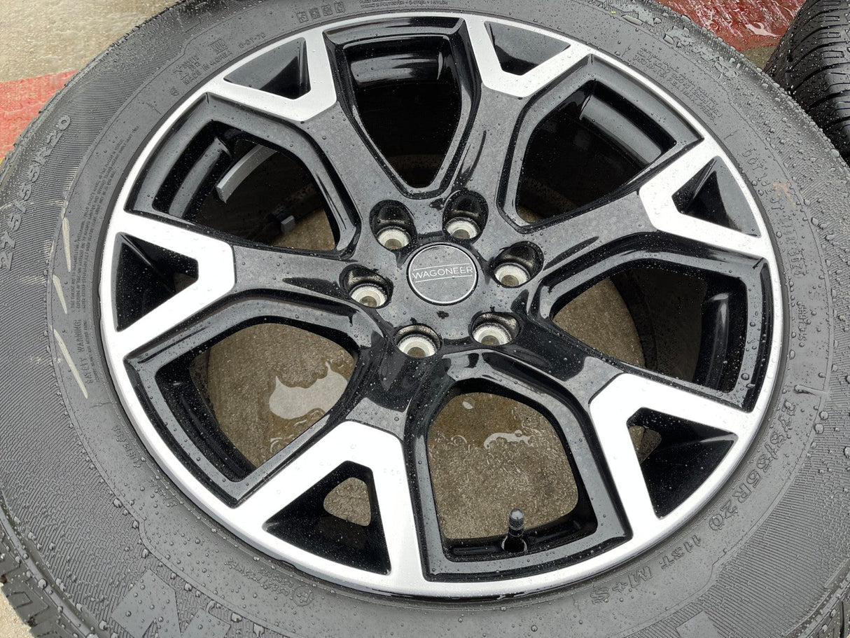 20" Jeep Grand Wagoneer Dodge Ram 1500 OEM black 9296 wheels rims 2025 2026 NEW Texas Truck Tire