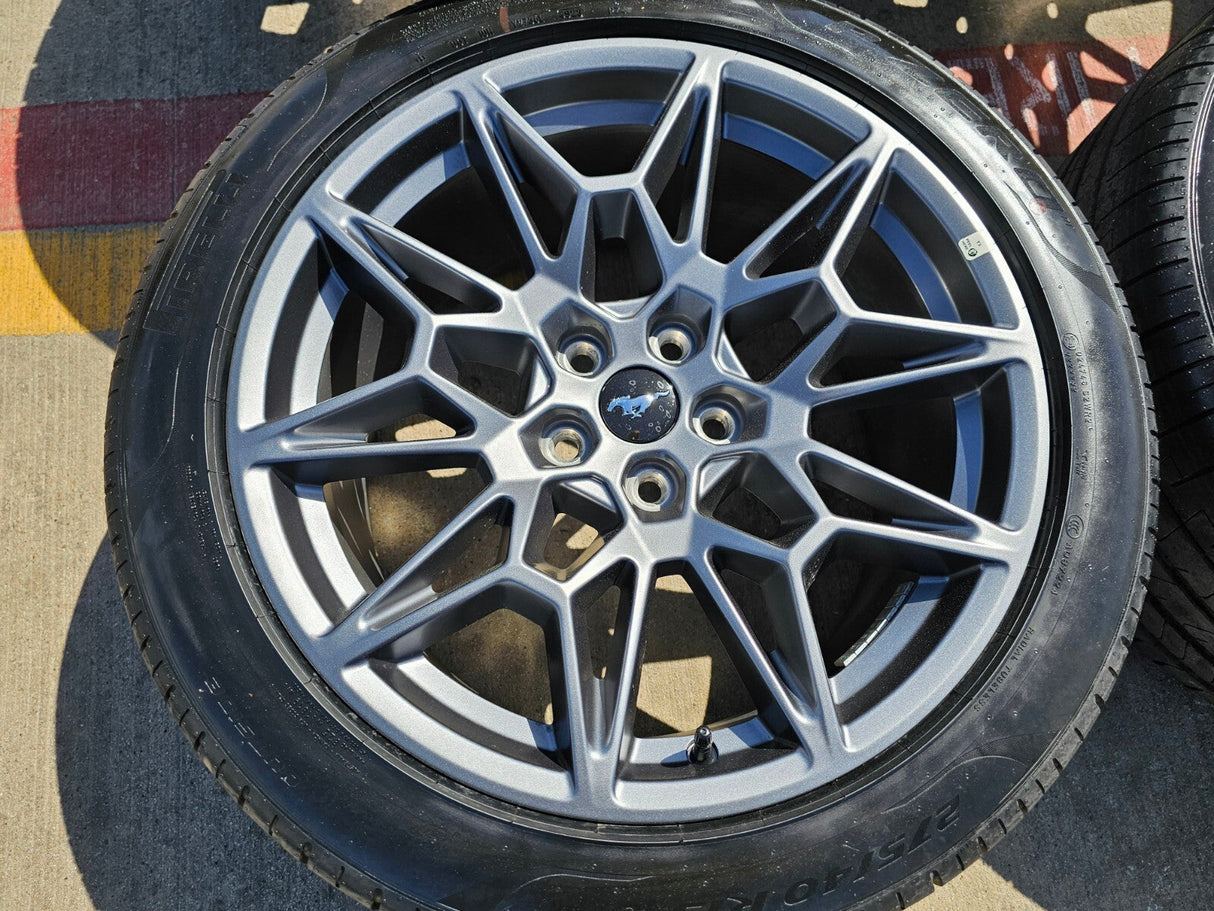 19" Ford Mustang GT Track Pack OEM 10600 10603 wheels rims 2025 2026 TPMS NEW Texas Truck Tire