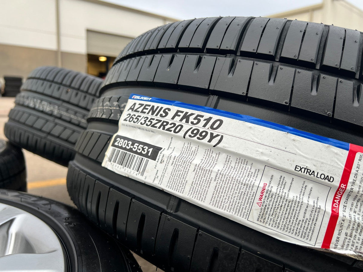 20" Ford Mustang GT OEM 10167 wheels rims 2021 2022 2023 2024 2025 FALKEN NEW Texas Truck Tire