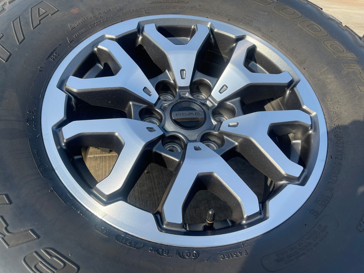 17" Ford F-150 Raptor Bronco OEM rims wheels 10461 tires 37" BFG Texas Truck Tire